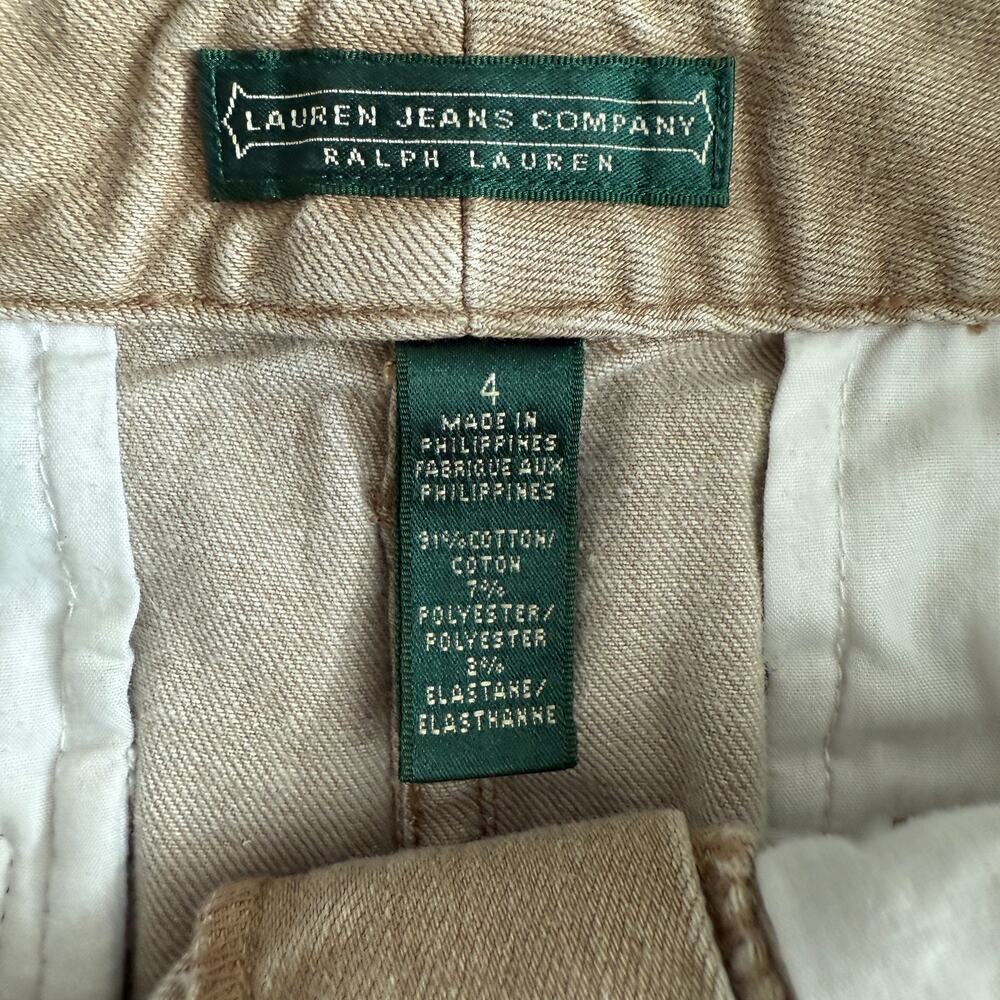 Women's Lauren Jeans‎ Company Tan Denim Pencil Skirt with Pockets Size 4 - Picture 4 of 9